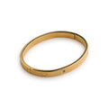 Gia - Crystal Heart Bangle Bracelet Stainless - Gold Armbånd