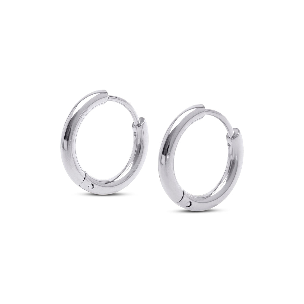 Hollie - Hoop Earrings 13mm Stainless Steel Ørepynt