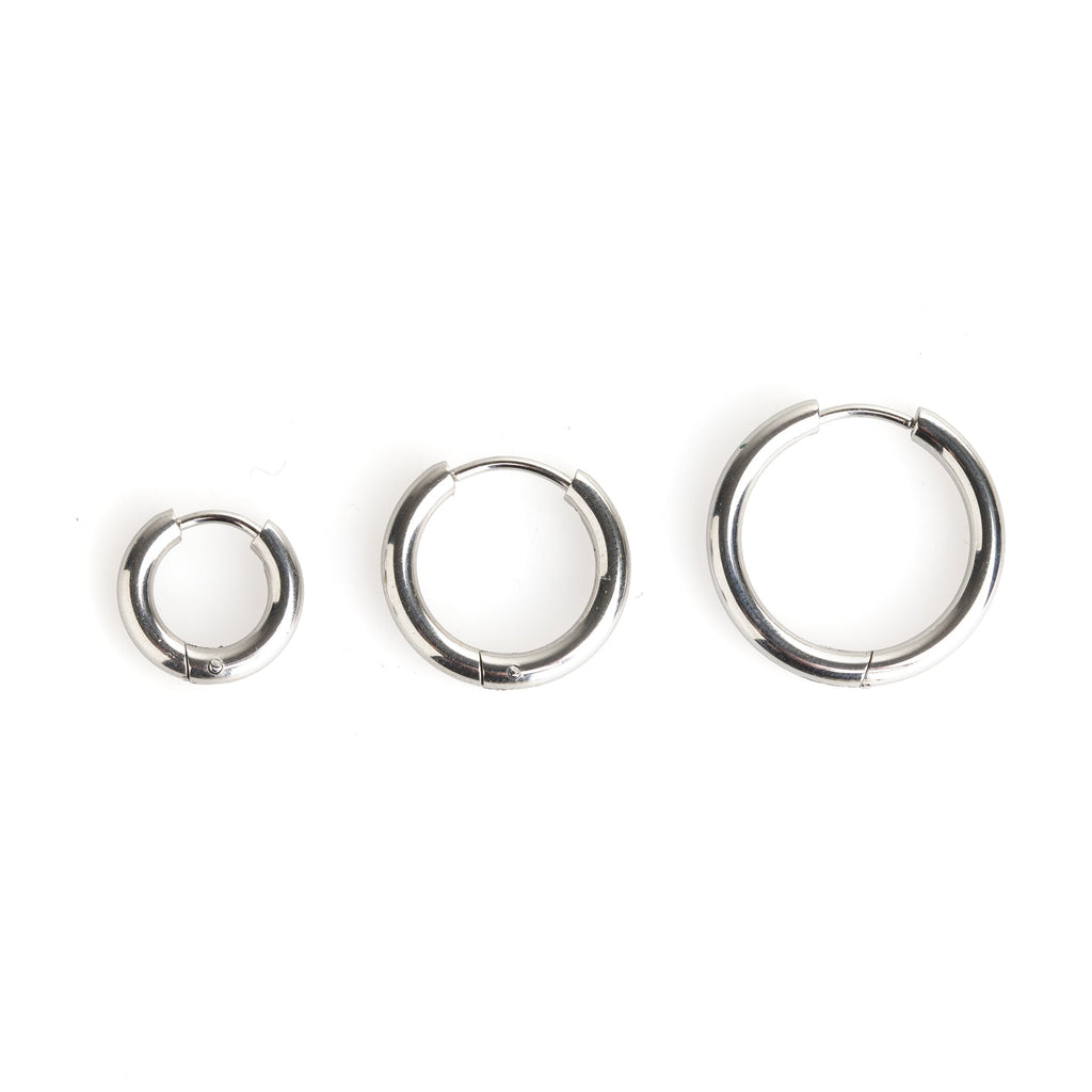 Hollie - Hoop Earrings 13mm Stainless Steel Ørepynt