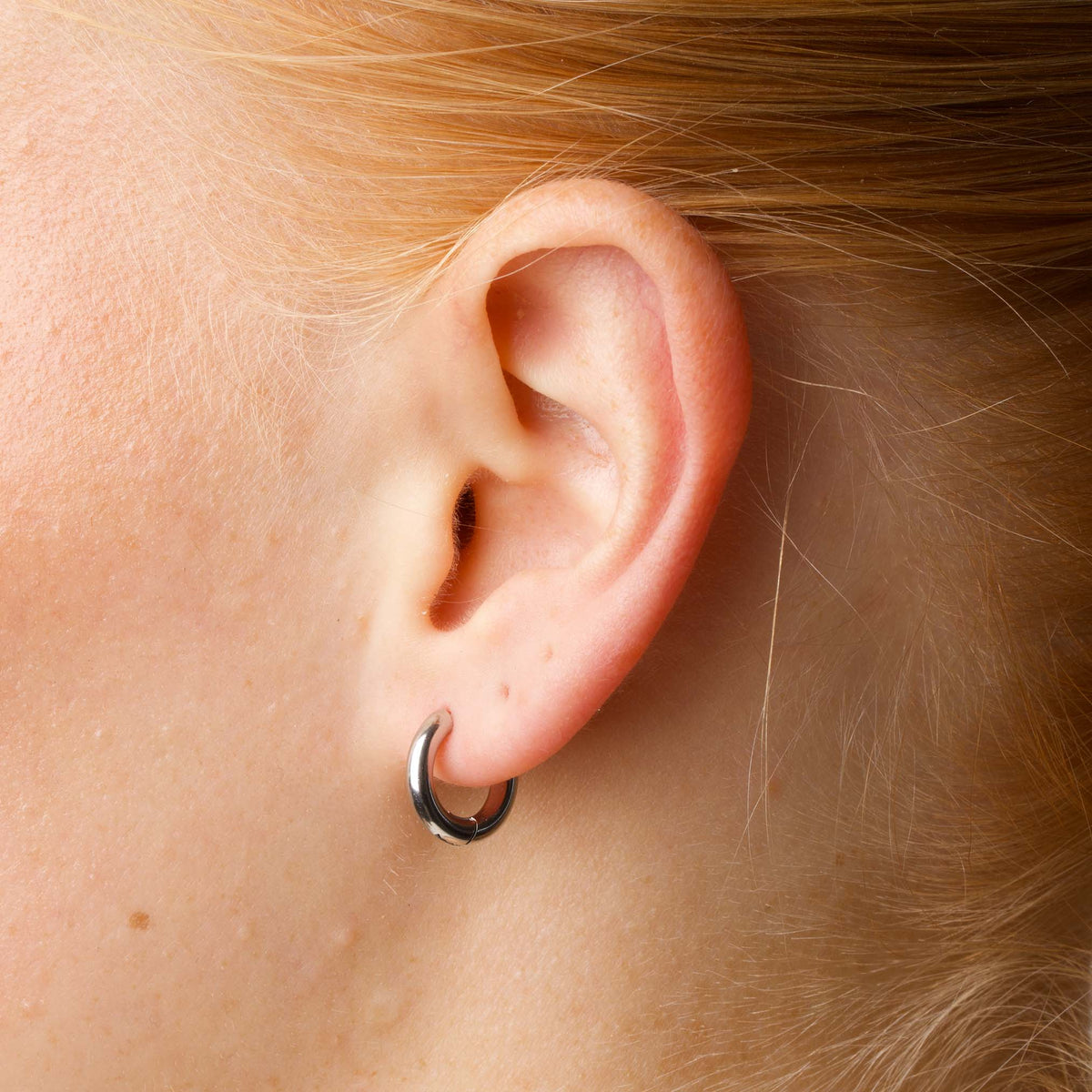 Hollie - Hoop Earrings 13mm Stainless Steel Ørepynt