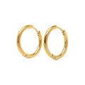 Hollie - Hoop Earrings 17mm Stainless Steel Ørepynt