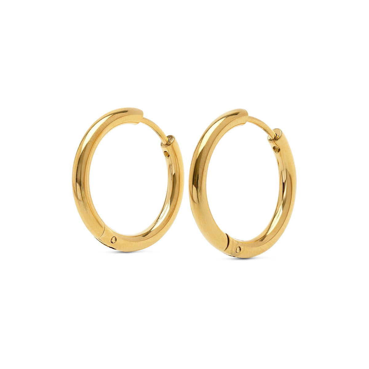 Hollie - Hoop Earrings 17mm Stainless Steel Ørepynt