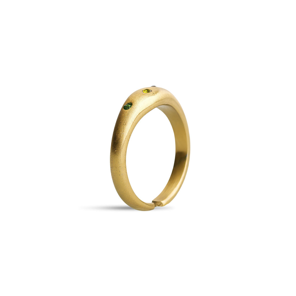 Eline - Crystal Ring Stainless Steel Ring