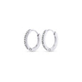 Nilea - Crystal Hoop Earrings Stainless Steel Ørepynt