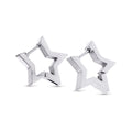 Vilda - Star Hoop Earrings Stainless Steel Ørepynt