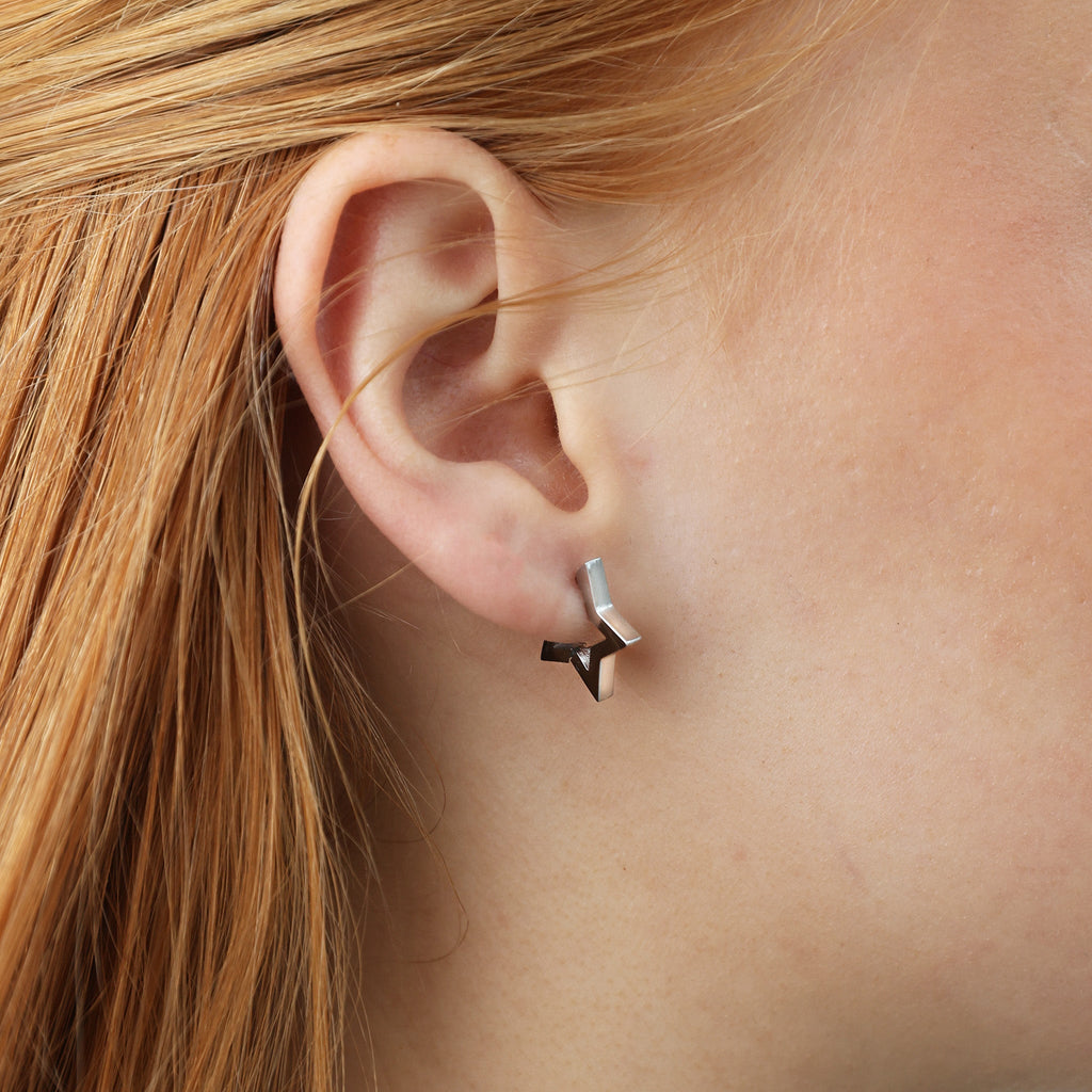 Vilda - Star Hoop Earrings Stainless Steel Ørepynt