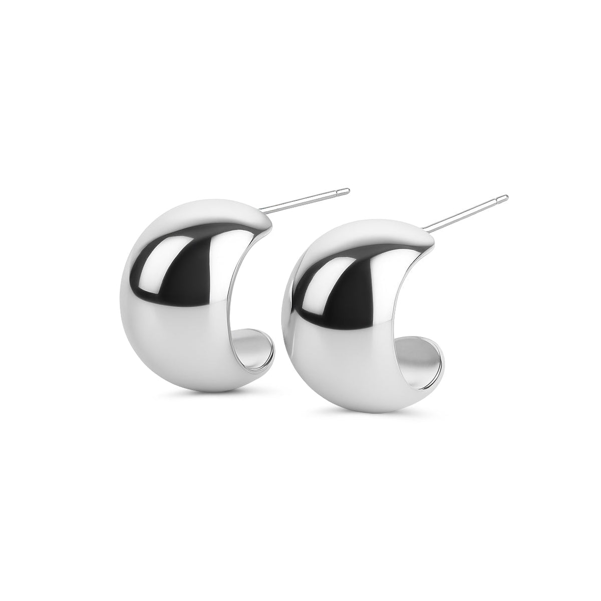 Selena - Chunky Stud Earrings Stainless Steel Ørepynt