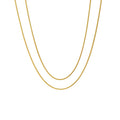 Silvia - Double Snake Chain Necklace Stainless Ste Smykke