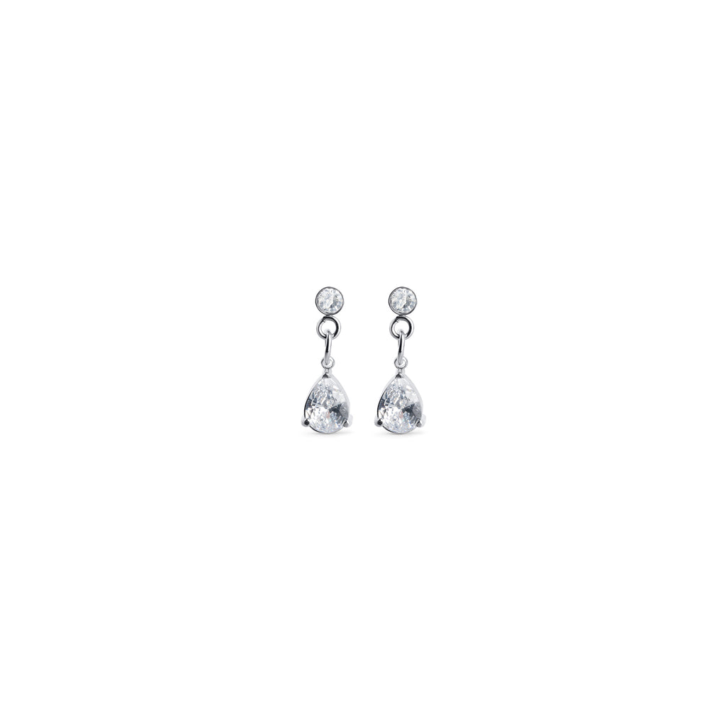 Roslyn - Crystal Stud Earrings Stainless Steel Ørepynt