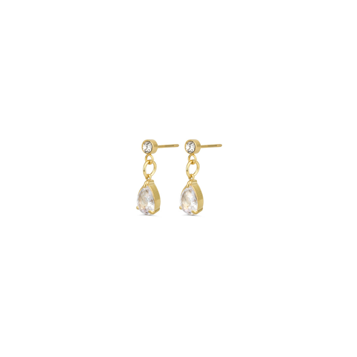 Roslyn - Crystal Stud Earrings Stainless Steel Ørepynt