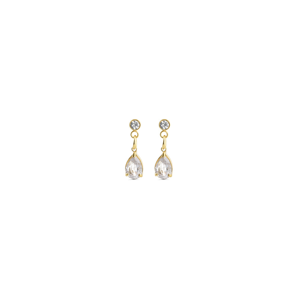 Roslyn - Crystal Stud Earrings Stainless Steel Ørepynt