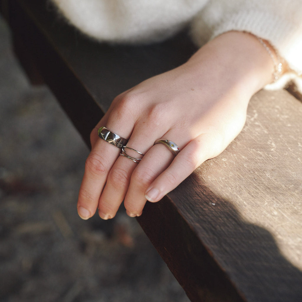 Ru - Spike Ring Stainless Steel Ring