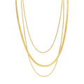 Matilde - Triple Chain Necklace Stainless Steel Smykke