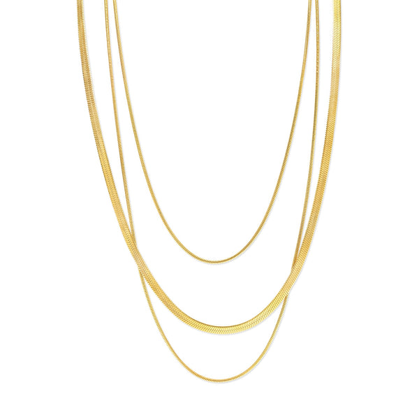 Matilde Triple Chain Necklace