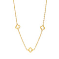 Jenna - Clover Necklace Stainless Steel Smykke