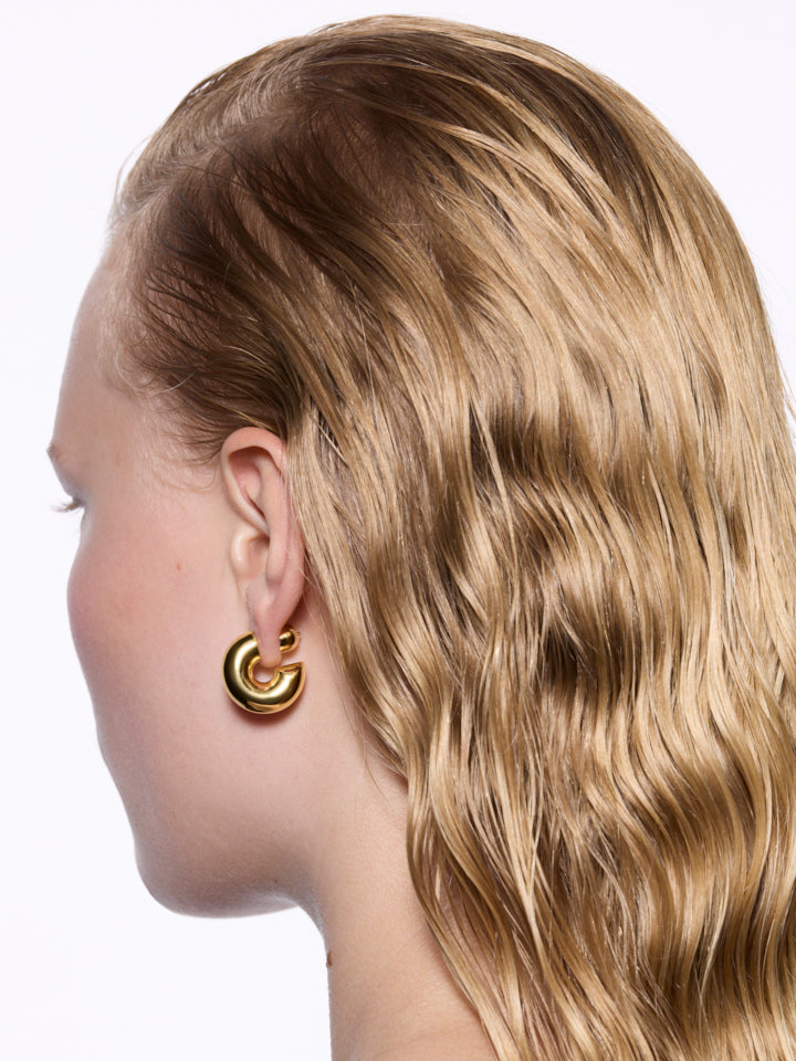 Prima Hoop Large Gold Ørepynt