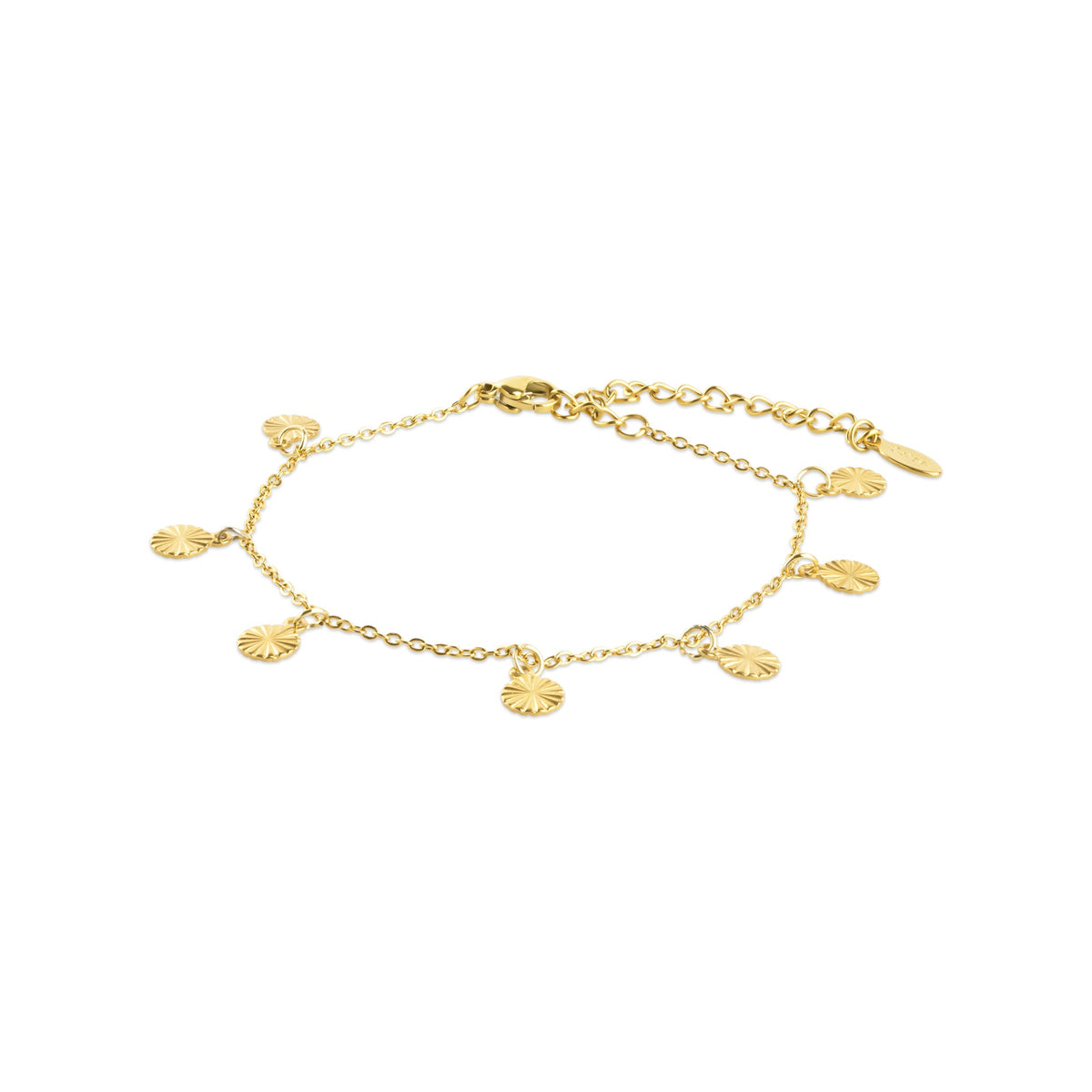 Liv - Coin Charm Bracelet Stainless Steel Armbånd