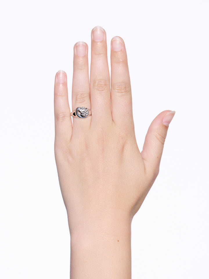 Swan Mini Signet Ring Silver Ring