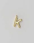 Letter Charm Small Plated - K