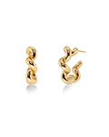 Spiral Hoops L Gold Ørepynt