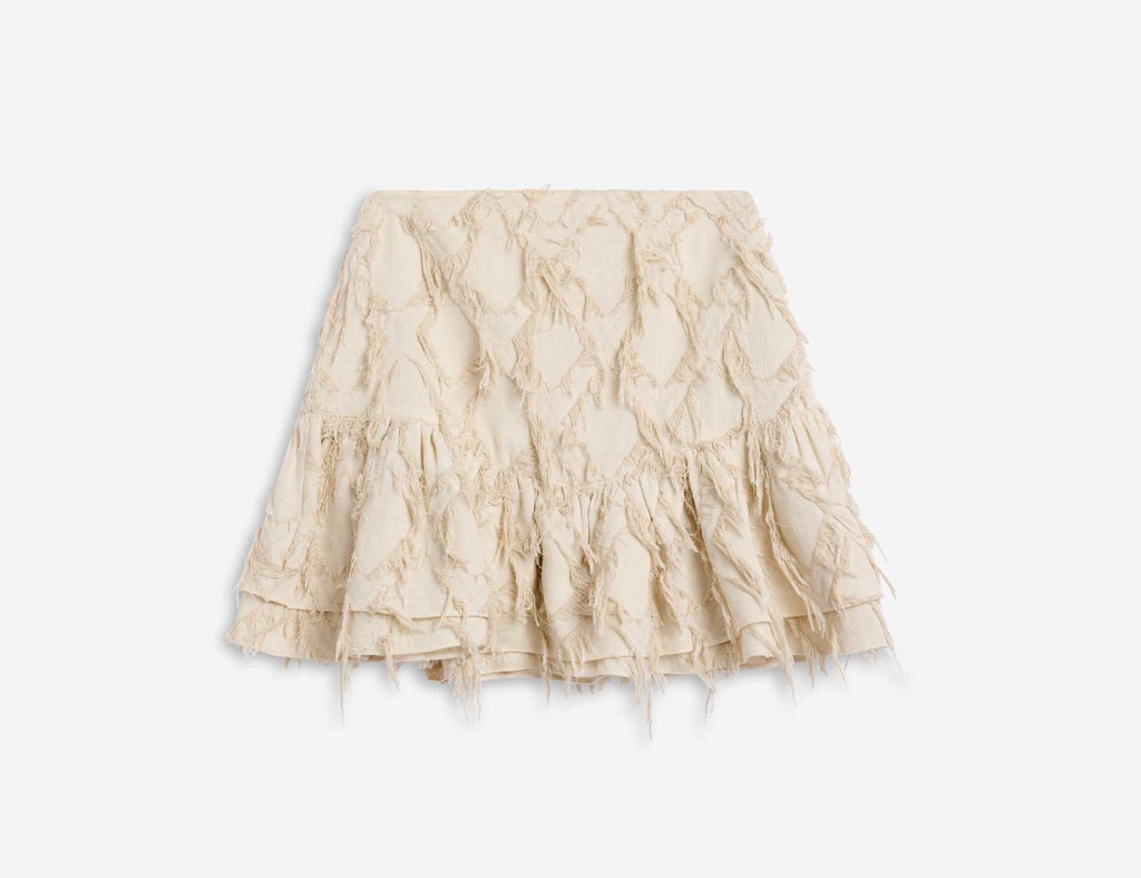 IBEN POSY FRAY SKIRT