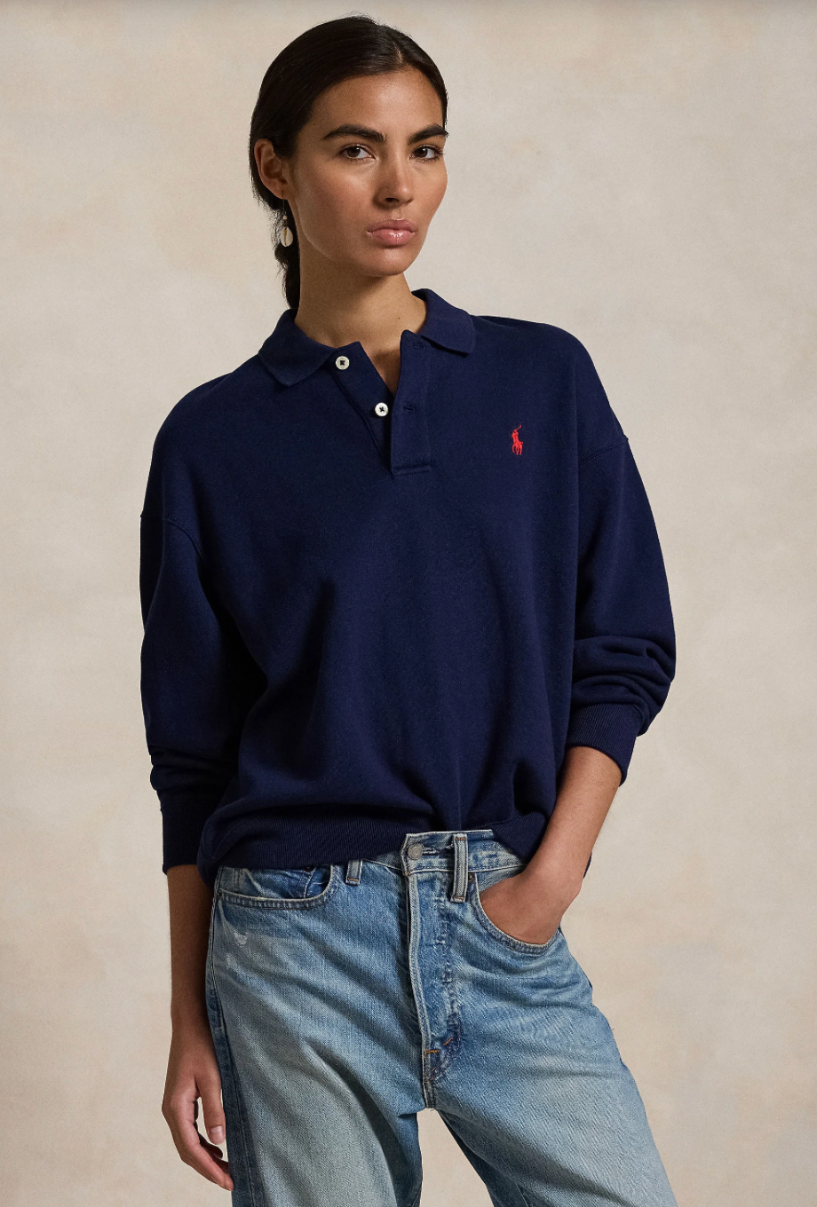 POLO PO FLC-LONG SLEEVE-SWEATSHIRT