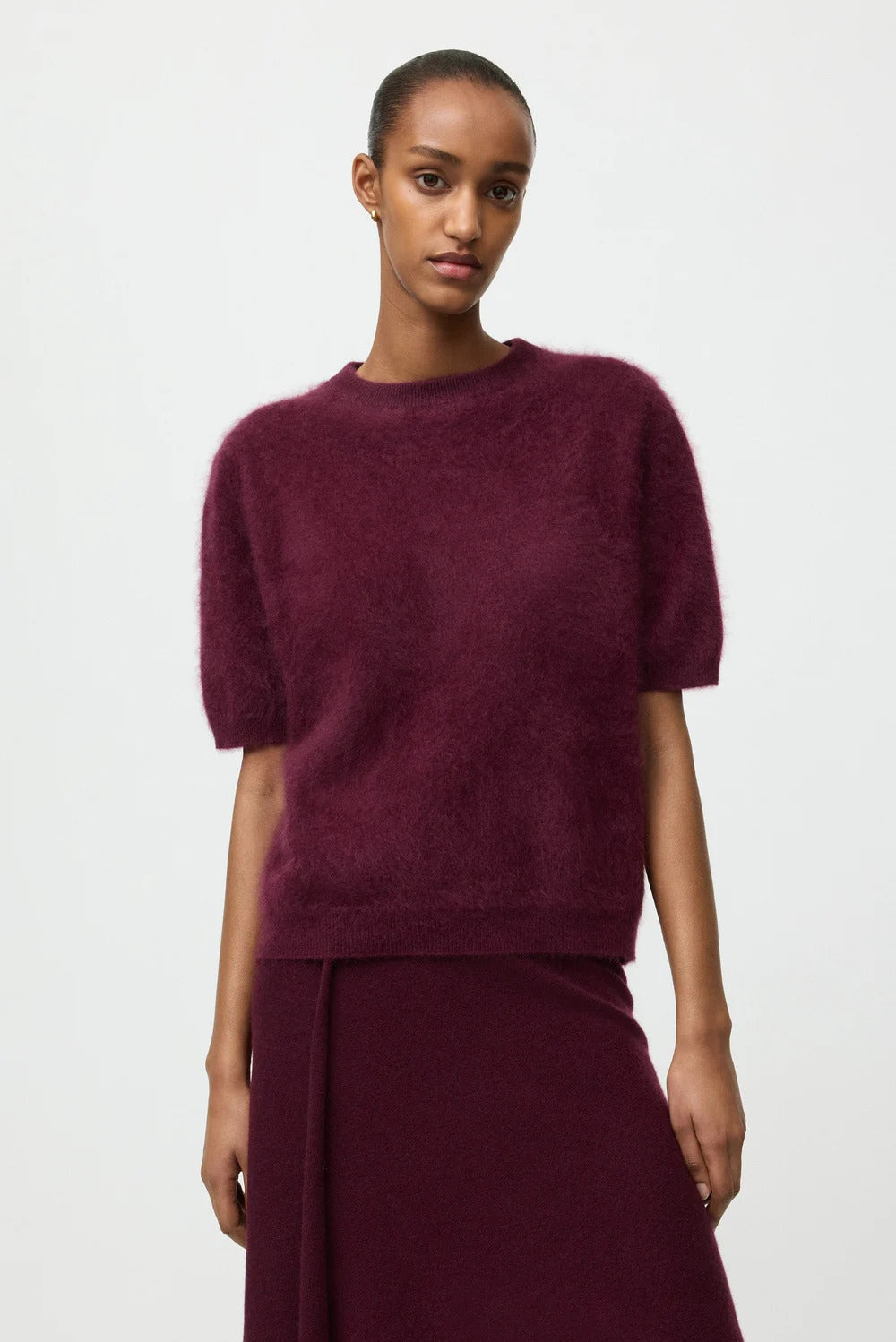 Brushed short sleeve