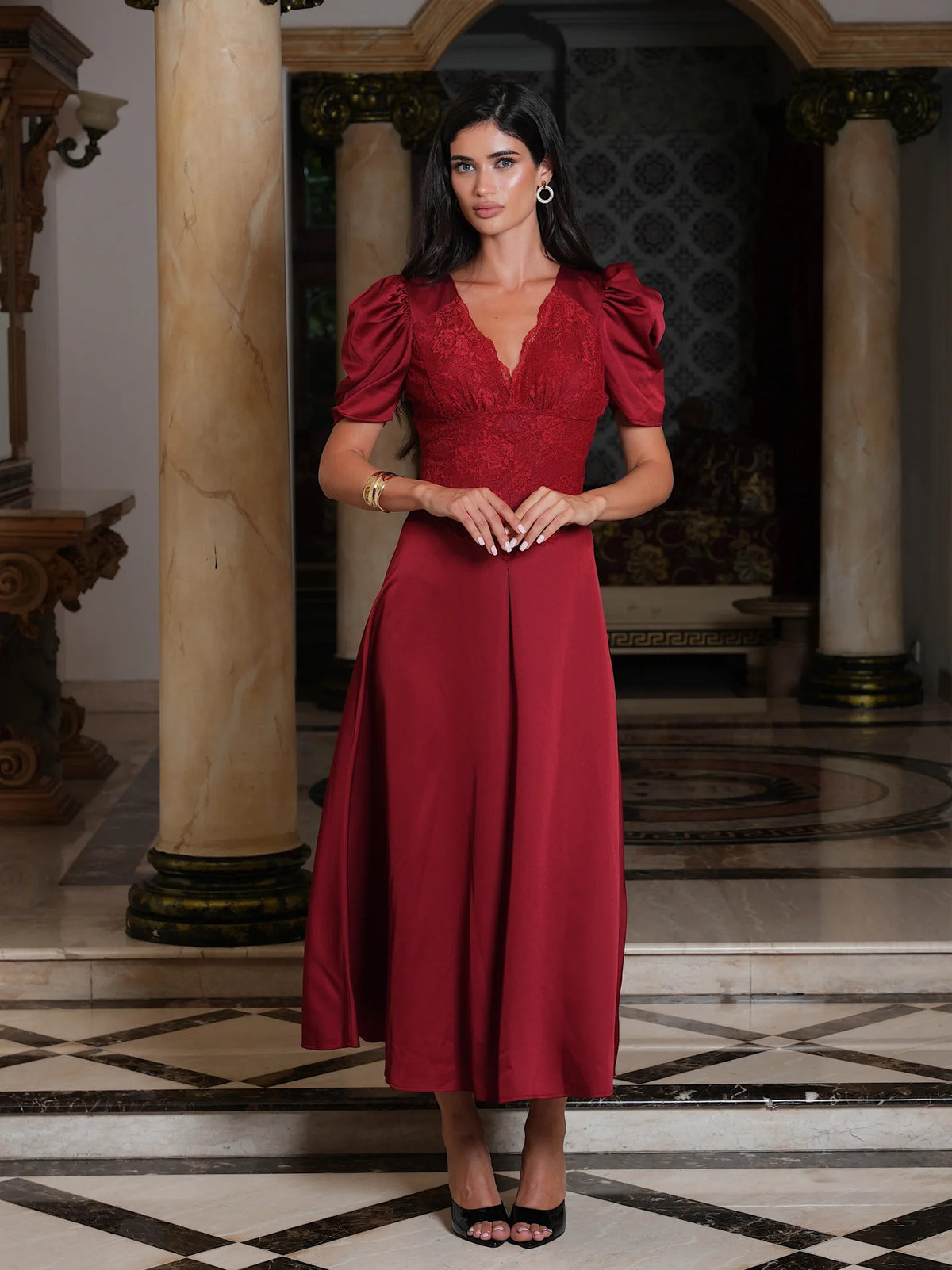 Francis Lace Midi Dress