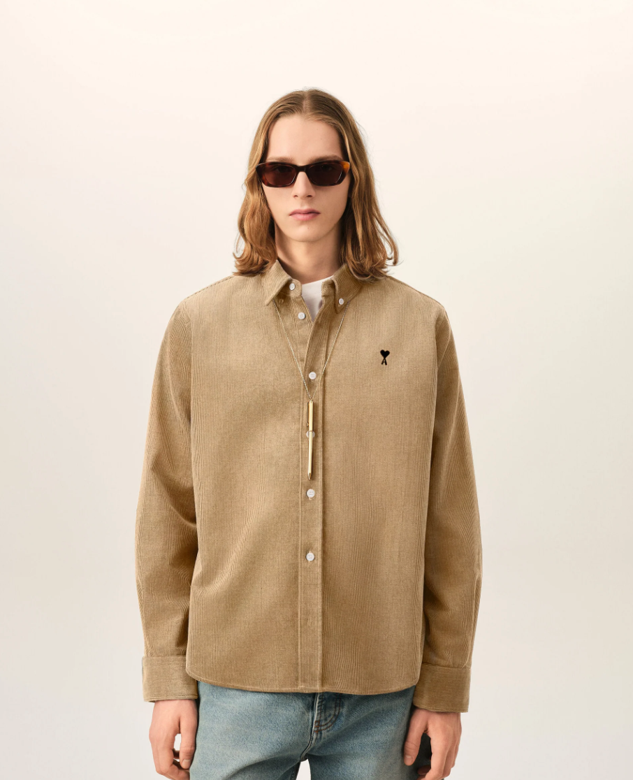 CONTRASTED ADC BUTTON DOWN COLLAR CLASSIC SHIRT