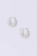 TINY DIAMOND HOOPS