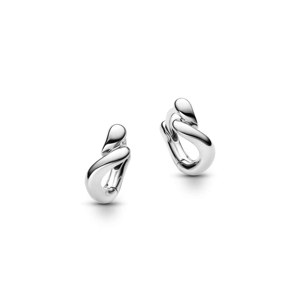 Whirl Huggie Silver PAIR Ørepynt