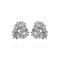 MINI GEMMA EARRINGS RHODIUM