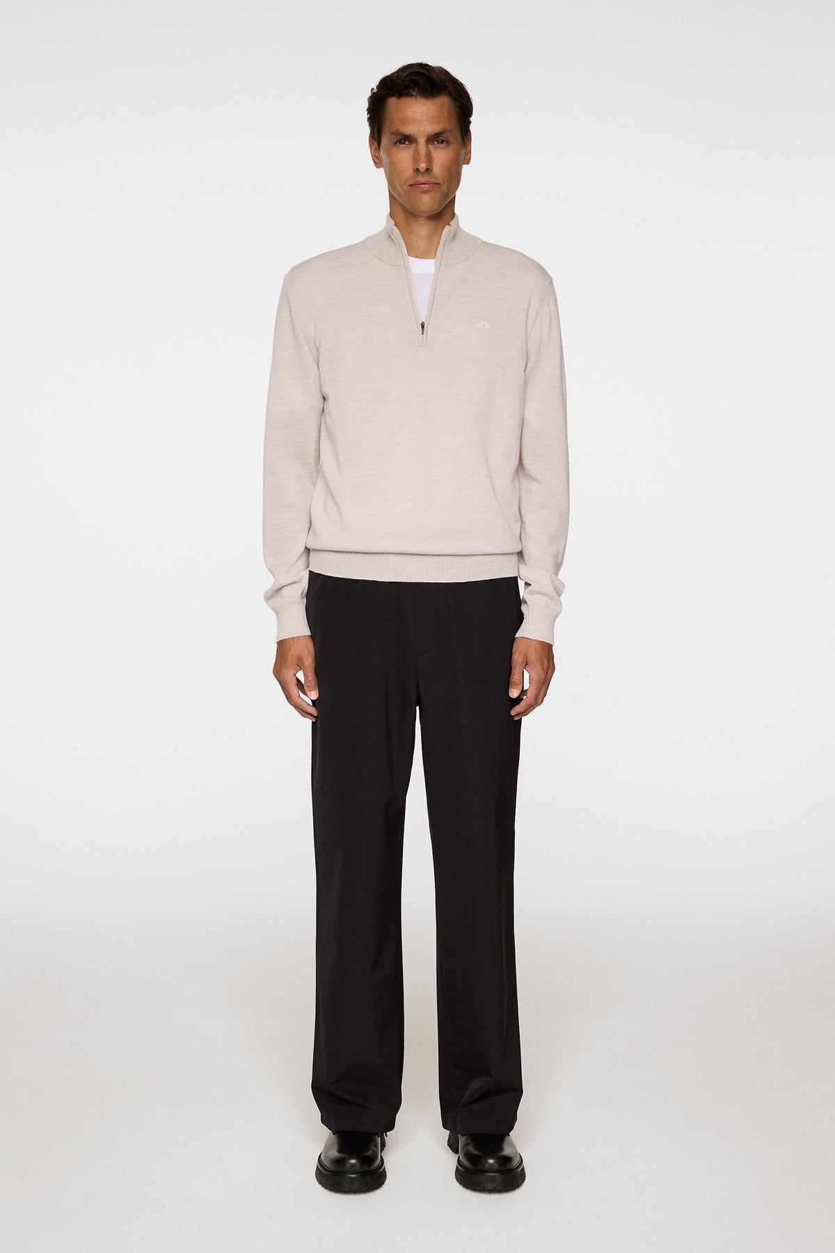 Kiyan Merino Quarter Zip Genser