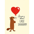 Are You A Beaver Postcard