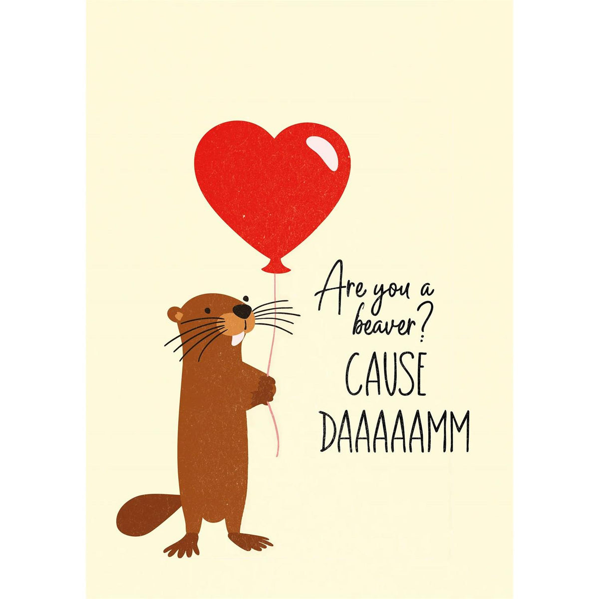 Are You A Beaver Postcard