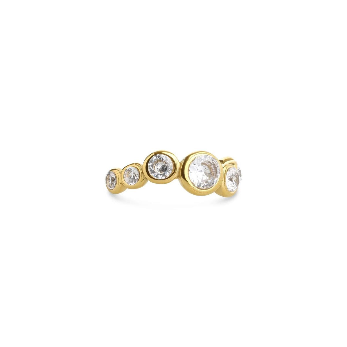 Noelle - Crystal Ring Stainless Steel