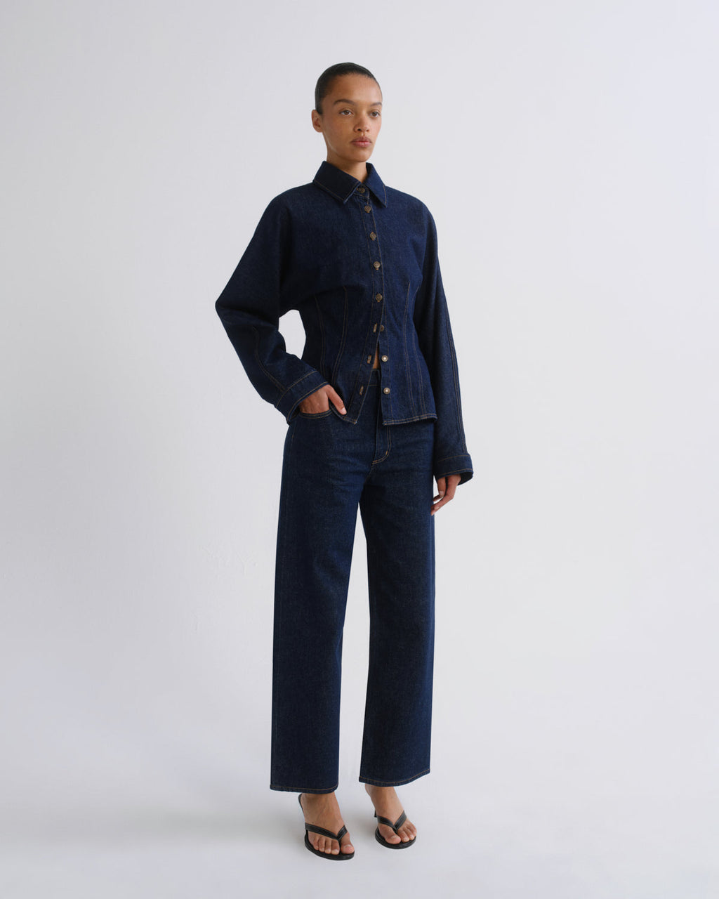 REN HIGH RISE WIDE LEG Bukse