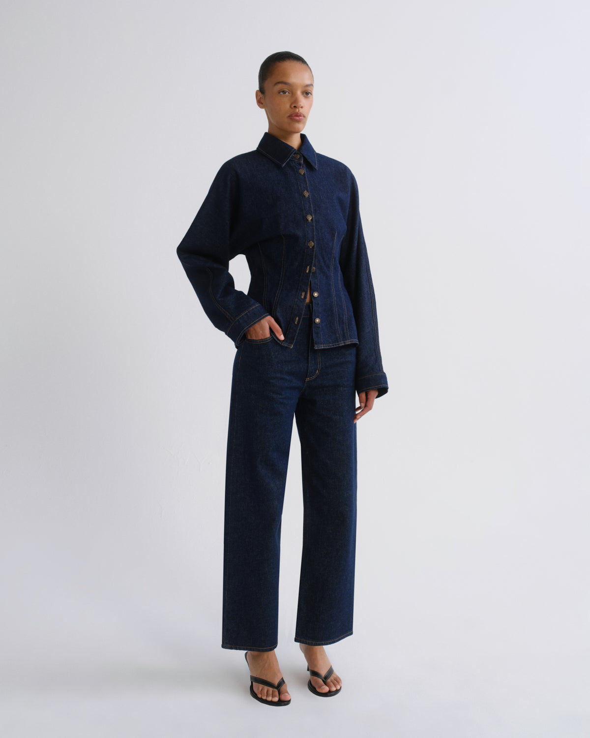 REN HIGH RISE WIDE LEG Bukse