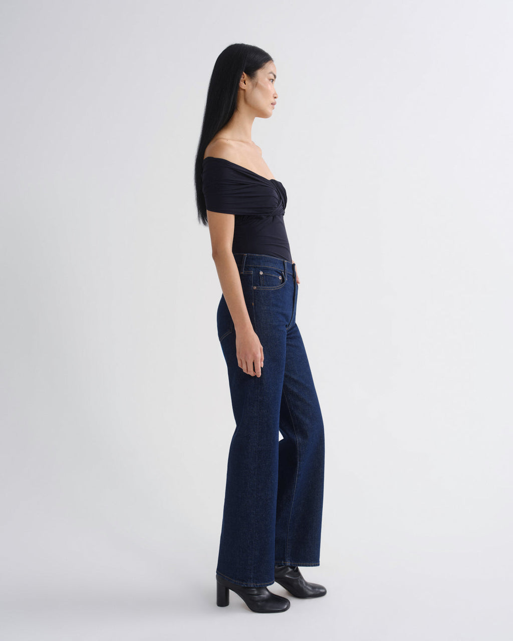 HARPER JEAN M/R RELXD STRAIGHT Bukse
