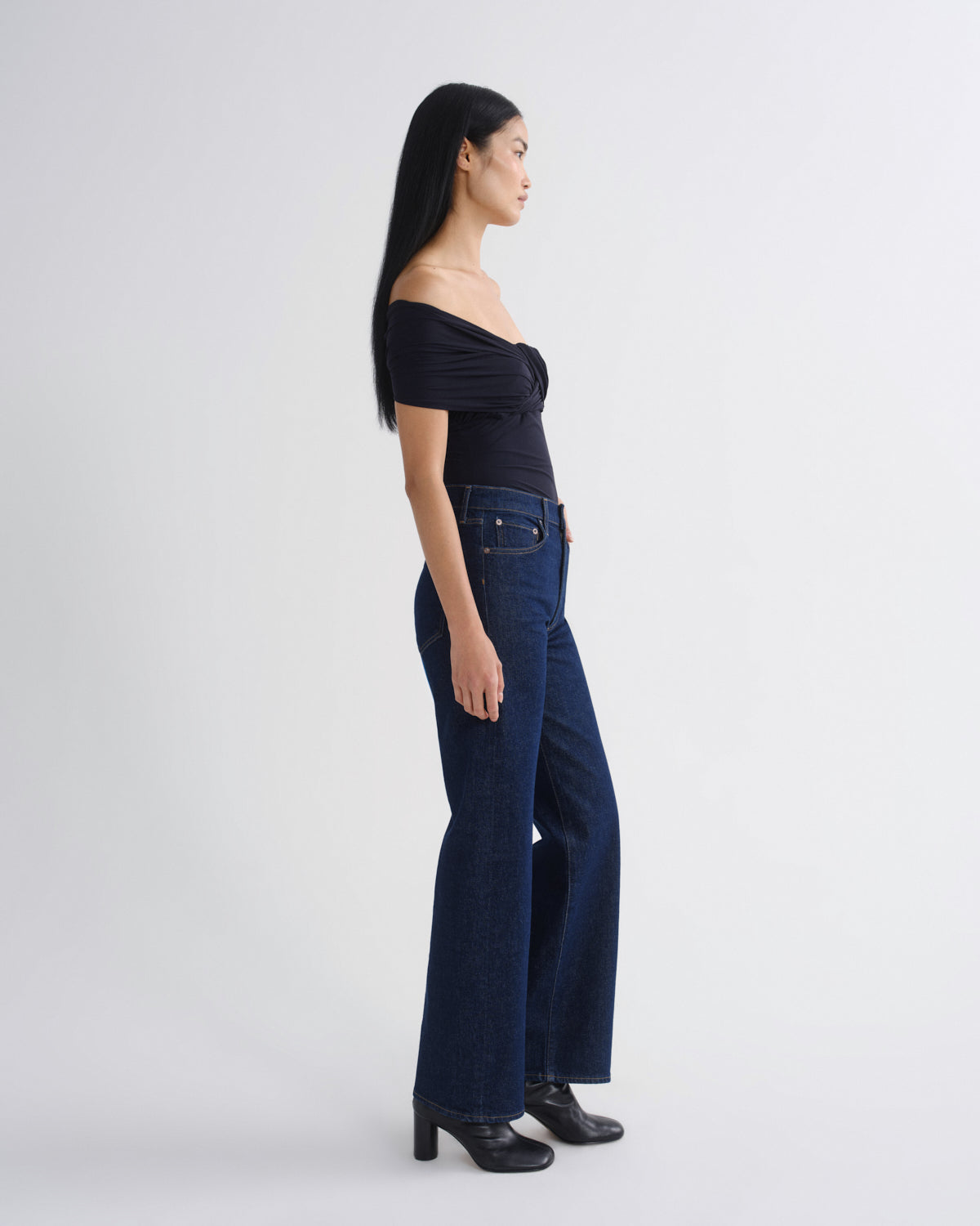 HARPER JEAN M/R RELXD STRAIGHT Bukse