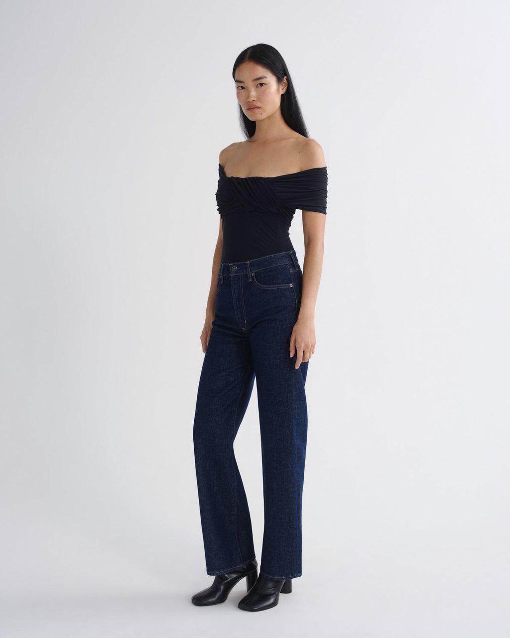 HARPER JEAN M/R RELXD STRAIGHT Bukse