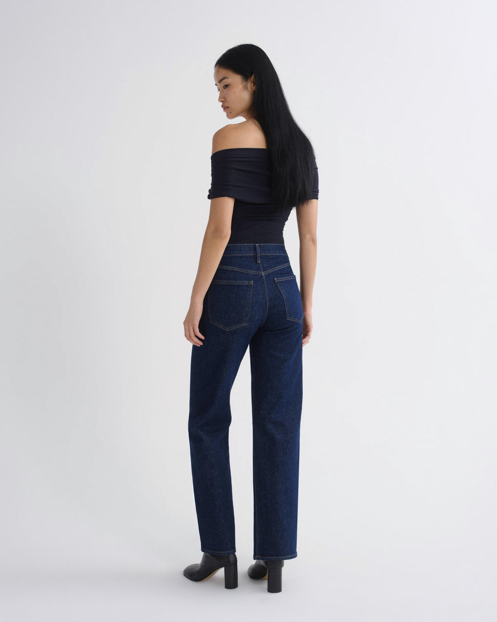 HARPER JEAN M/R RELXD STRAIGHT Bukse