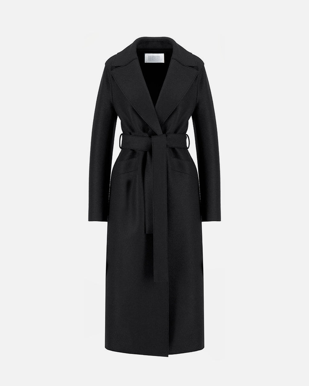 Women long maxi coat pressed wool Yttertøy