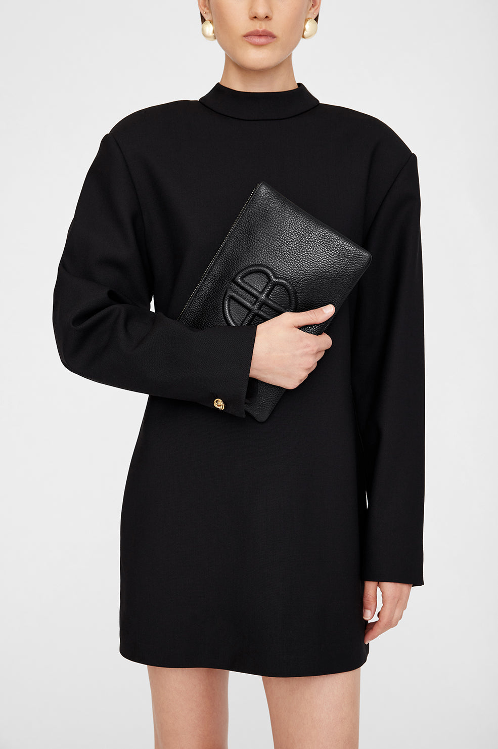 LILI POUCH - BLACK PEBBLED Bags