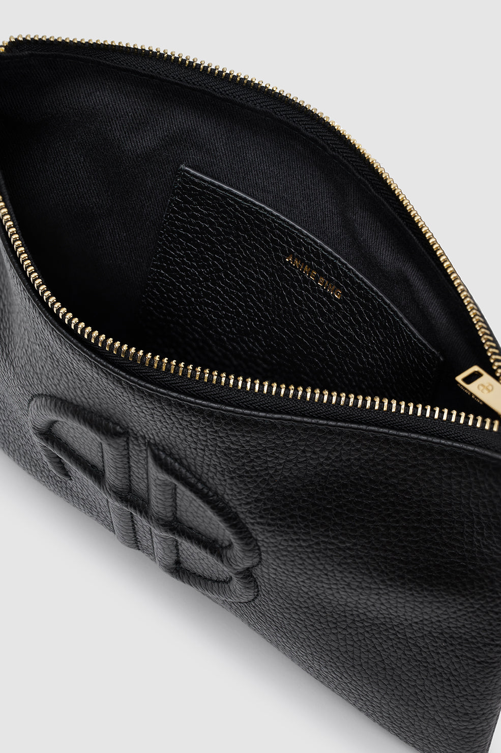 LILI POUCH - BLACK PEBBLED Bags