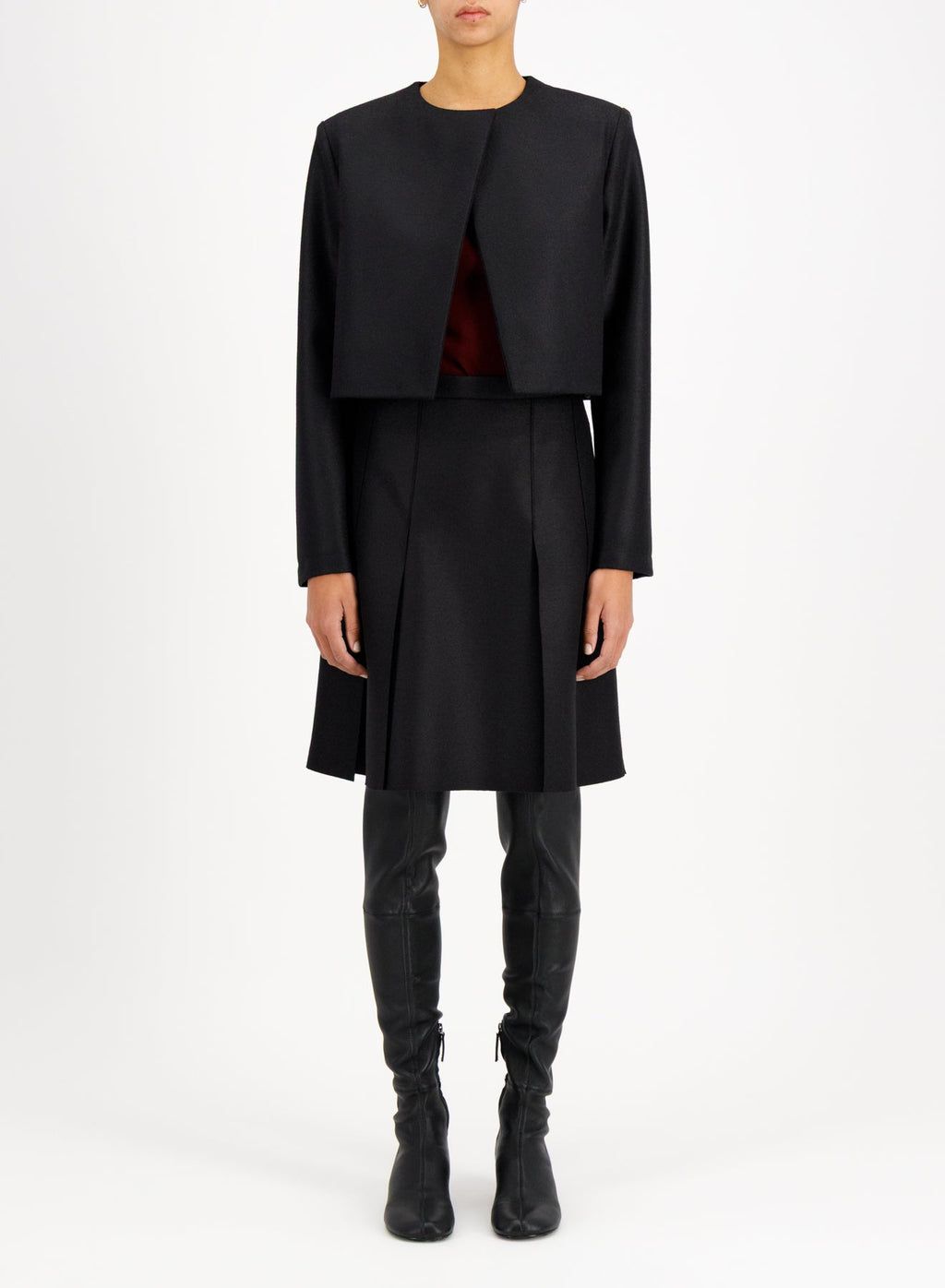 Women bolero light pressed wool Jacket