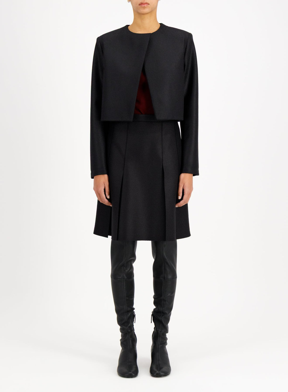 Women bolero light pressed wool Jacket