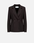 Women d.b. blazer with shoulder pads superfine merino Blazer