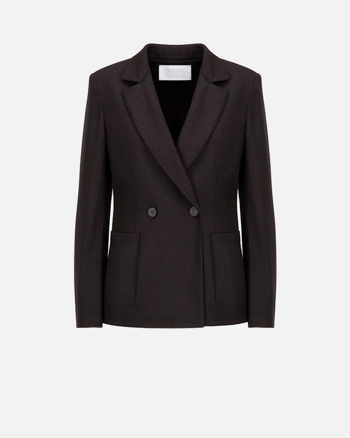 Women d.b. blazer with shoulder pads superfine merino Blazer