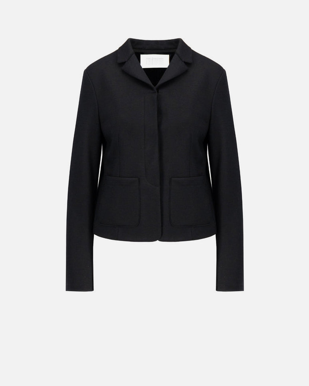 Women fly front cropped jacket superfine merino Yttertøy